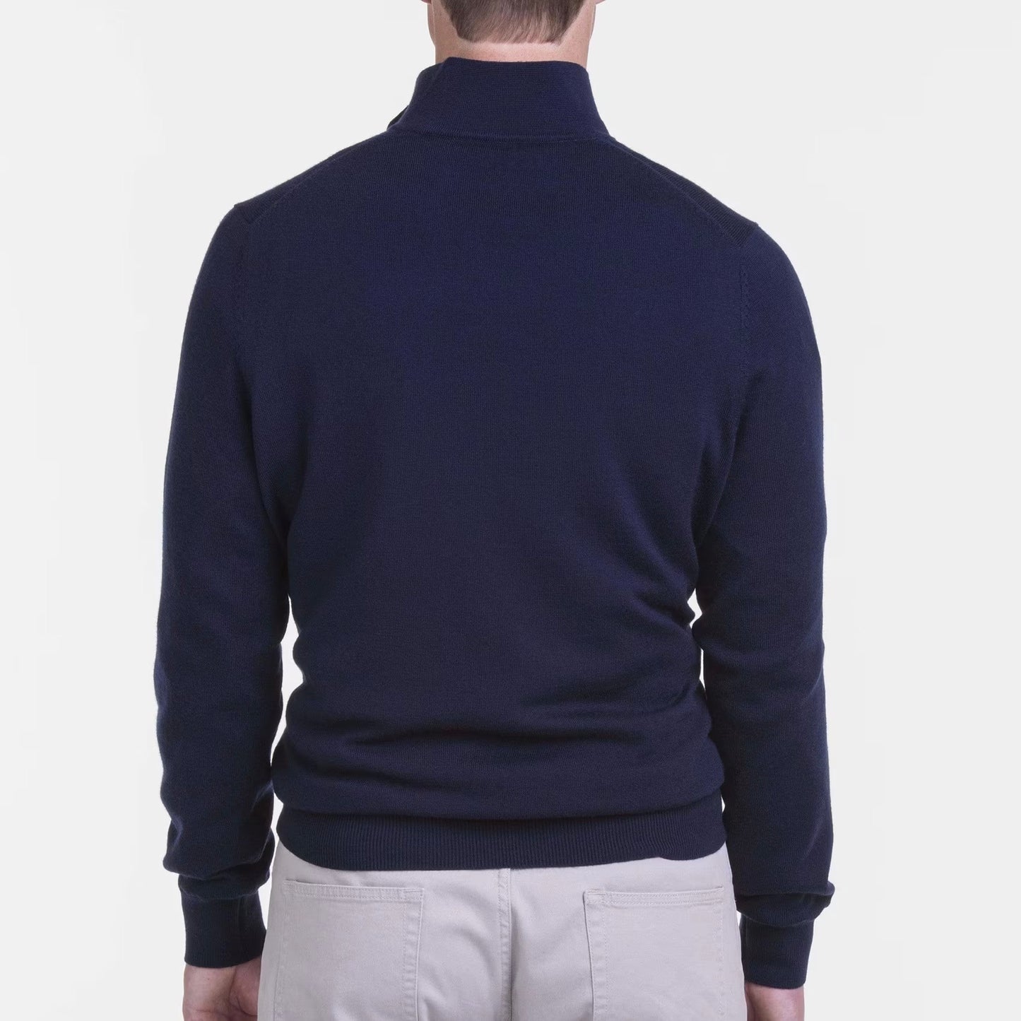 BARUFFA MERINO QUARTER ZIP WINDSWEATER